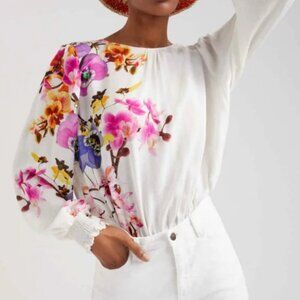 Desigual Bodysuit Cream & Floral size M